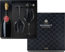 Gosset Grande Reserve Brut 0,75l + 2 sklenice + stoper