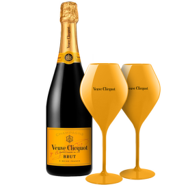 Veuve Clicquot Brut 1 ks + 2 poháre