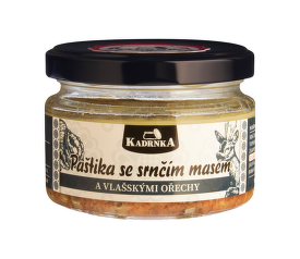 Paštika se srnčím masem a vlašskými ořechy 160g