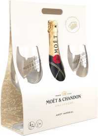 Moët & Chandon Brut Imperial 0,75L + 2 x sklenice 2022