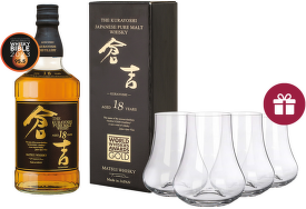 Kurayoshi Pure Malt 18 rokov Old Japanese Whisky 0,7l + darček
