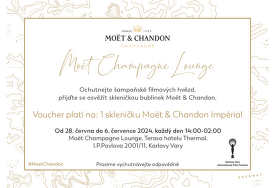 voucher na Moet na KVIFF