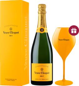 Veuve Clicquot Brut Yellow Label Giftbox + pohár