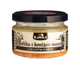 Paštika s hovězím masem a zeleným pepřem 160g