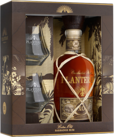 Planteray Barbados XO se skleničkami 0,7l