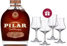Papa´s Pilar Dark Rye Whiskey Barrel Finished Rum 0,7l + darček