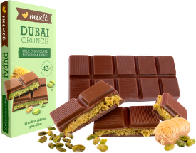 Dubajská čokoláda s pistáciovou náplňou 70 g, Mixit