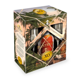 Planteray Barbados XO se skleničkami 0,7l