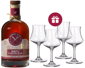 Ratu 8 YO Signature Blend, Premium Fiji Rum Liqueur 0,7l + darček