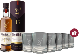 Glenfiddich 15 Years Old 0,7l + darček