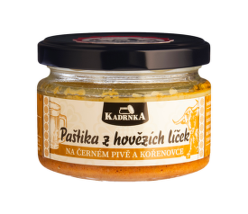 Paštika z hovězích líček na černém pivě a kořenovce 160g