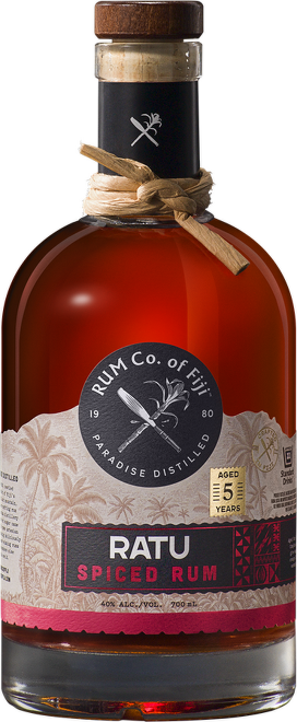 Ratu 5 Years Old, Premium Fiji Orange Spiced Rum 0,7l