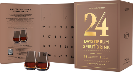 Rumový kalendár 2025, 24 rumov x 20 ml