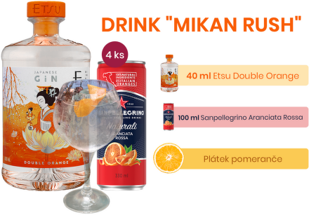 Etsu Double Orange Japanese Gin + darček