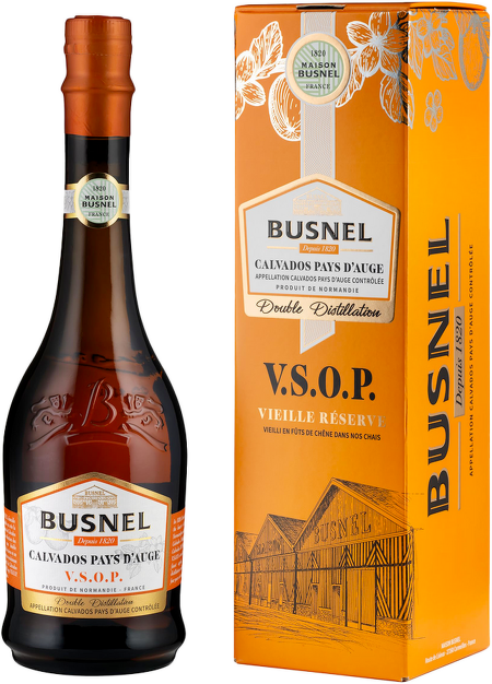 Calvados Busnel VSOP, Pays d'Auge AOC 4YO box