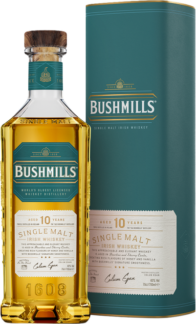 Bushmills Malt 10 Years Old v dárkové tubě