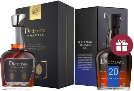 Dictador Rum 2 Masters Leclerc Briant 1980 + darček