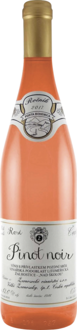 Pinot Noir rosé, pozdní sběr, Žernoseky