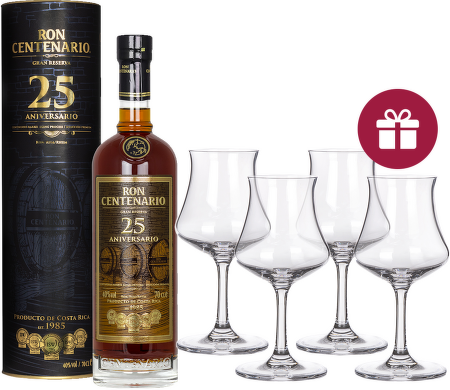 Centenario Rum Gran Reserva 25 Aniversario + darček