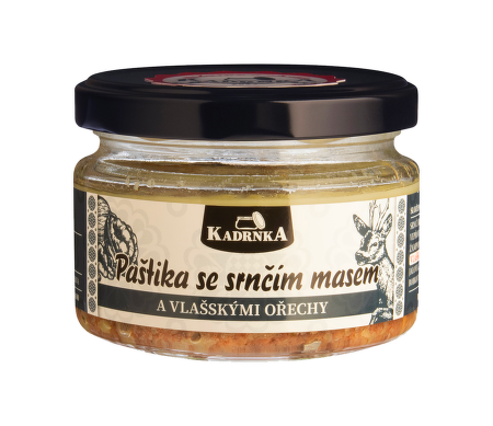 Paštika se srnčím masem a vlašskými ořechy 160g