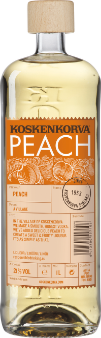 Koskenkorva Peach vodka 1l