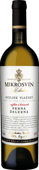 Ryzlink vlašský, pozdní sběr, "Perná, Železná", Mikrosvín