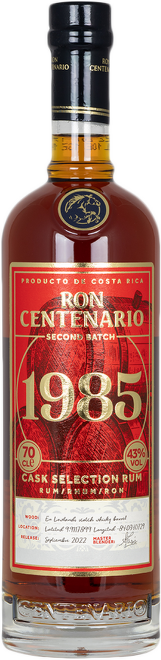 Centenario Rum 1985 Second Batch