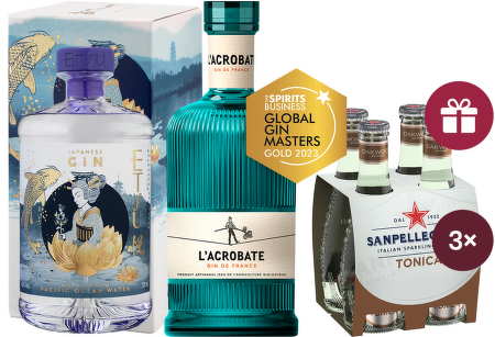 Gin & Tonic Festival: Etsu Pacific Japanese Gin + L'Acrobate Gin + darček