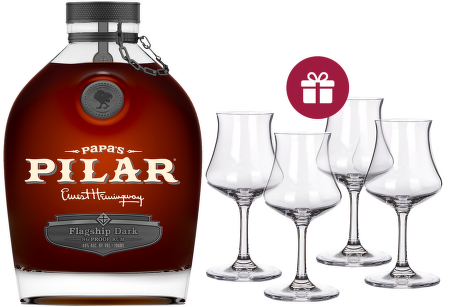 Papa´s Pilar Dark Rum 0,7l + darček