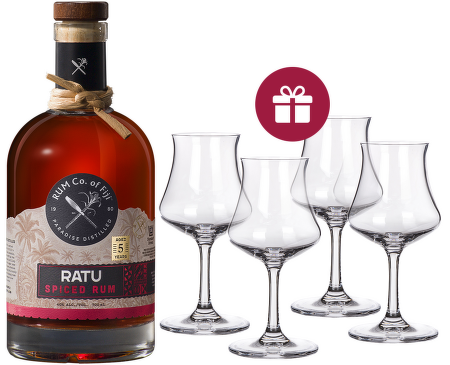 Ratu 5 Years Old, Premium Fiji Orange Spiced Rum 0,7l + darček
