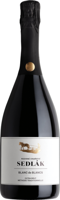 Sekt Blanc de Blanc, Chardonnay Extra Brut, Sedlák