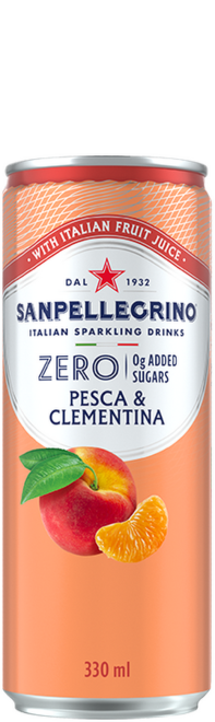 Sanpellegrino Zero Pesca & Clementina (broskev, mandarinka) plech 0,33l