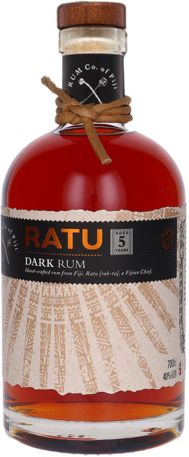 Ratu 5 Years Old, Premium Fiji Dark Rum 0,7l
