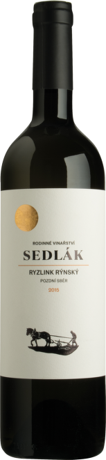 Ryzlink rýnský, pozdní sběr, Sedlák