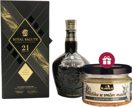 Chivas Regal Royal Salute 21 YO The Peated Blend + darček
