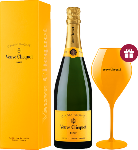 Veuve Clicquot Brut Yellow Label Giftbox + pohár