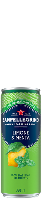 Sanpellegrino Limone & Menta, plech, 33cl