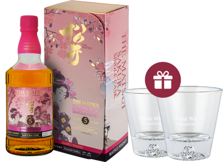 Matsui 5YO Sakura Single Cask + darček