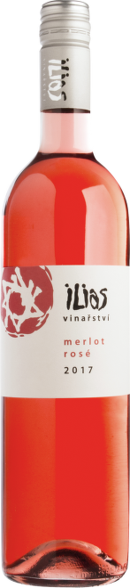 Merlot Rosé, pozdní sběr, "Slunný vrch", Ilias