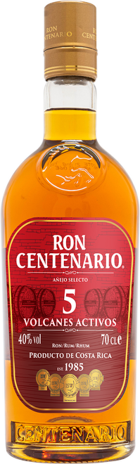 Centenario Rum 5 Volcanes Activos Anejo Selecto 0,7l
