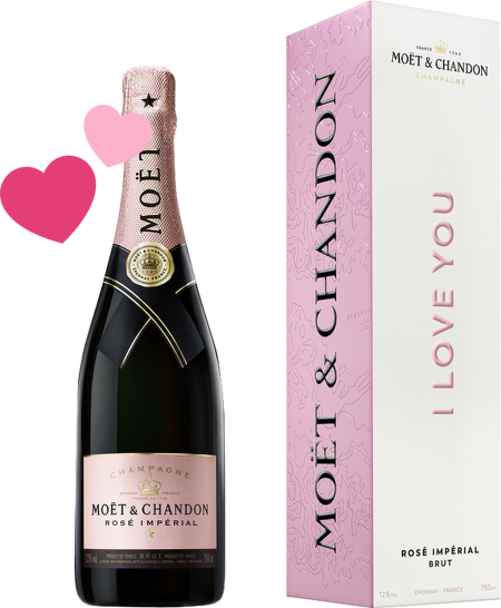 Moët & Chandon Rosé Imperial I Love You Giftbox 0,75l
