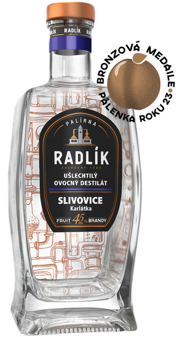 Radlík Slivovice Karlátka 45% 0,5l