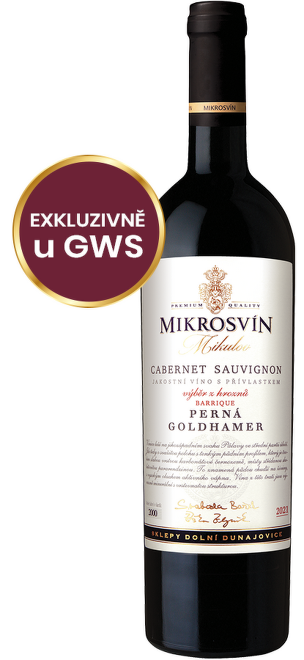 Cabernet Sauvignon, výběr z hroznů, "Goldhamer", Mikrosvín