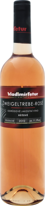 Zweigeltrebe rosé, jakostní, Tetur