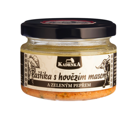 Paštika s hovězím masem a zeleným pepřem 160g