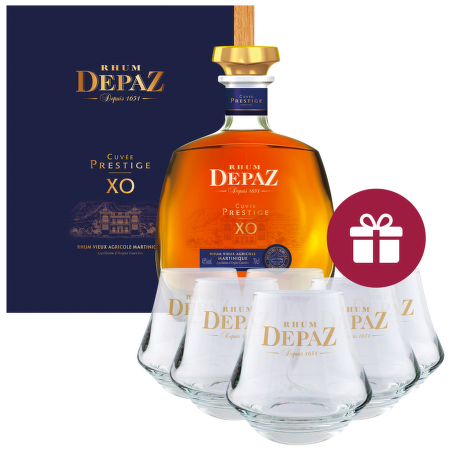 Depaz XO Cuvée Prestige, Martinique 0,7 l + darček