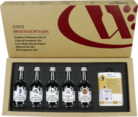 Gin degustační set 5 x 40ml