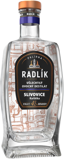 Radlík Slivovice Karlátka 45% 0,5l