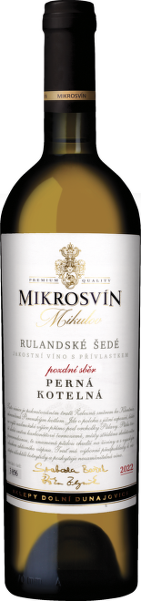 Rulandské šedé, pozdní sběr, Perná, Kotelná, Mikrosvín