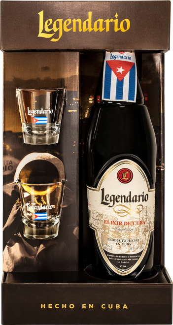 Legendario Elixir de Cuba 7 Years Old 0,7l + sklenice